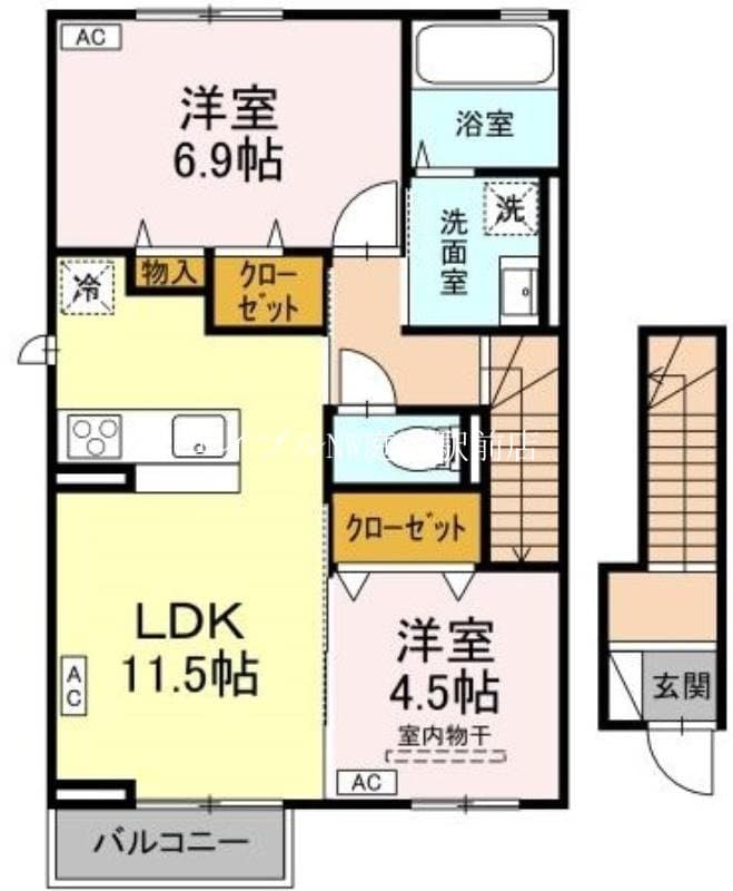 サンライズ安江の物件間取画像