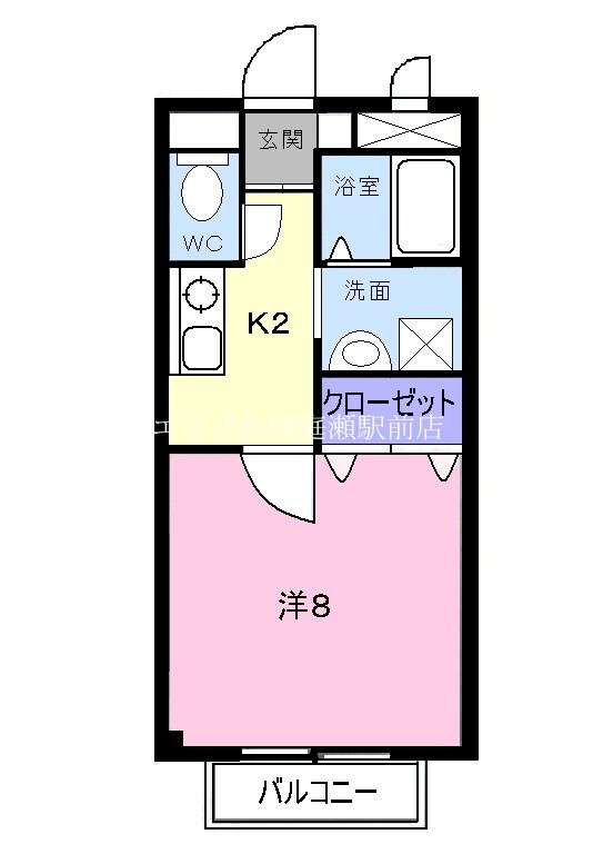 天神ヒルズＢの物件間取画像