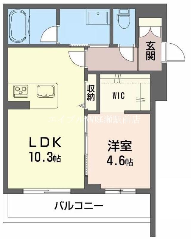 シャーメゾンはしまの物件間取画像