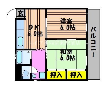 千原コーポの物件間取画像