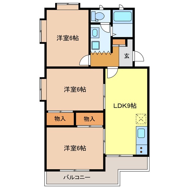 サンバークレーの物件間取画像