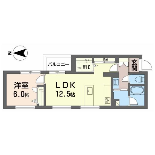 第一通り駅 徒歩4分 1階の物件間取画像