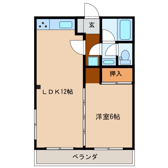 田村ハイツの物件間取画像