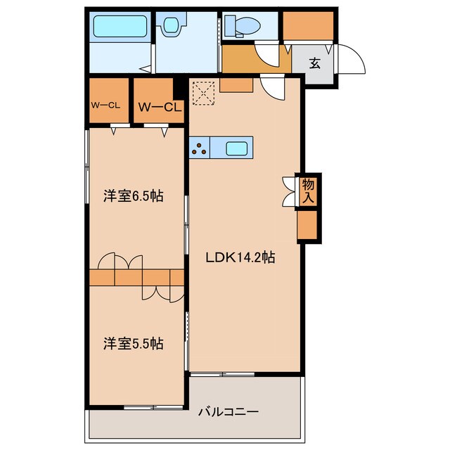 ＧＥＮＳ渡瀬　北館の物件間取画像