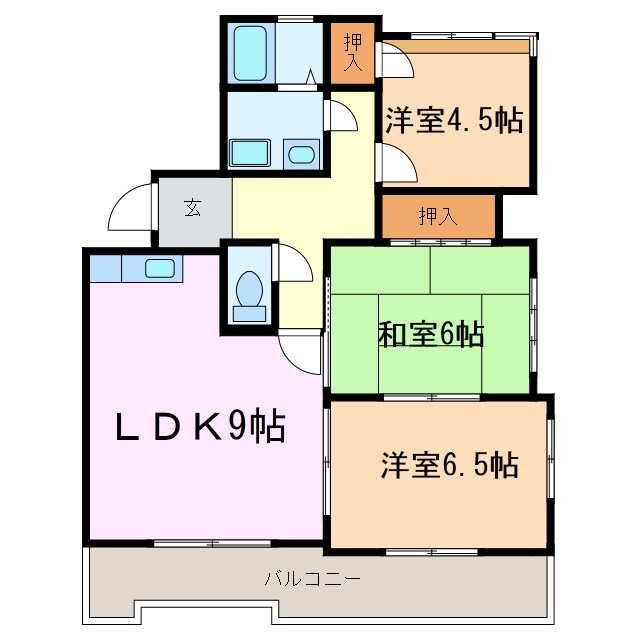 リバービレッジハイツの物件間取画像