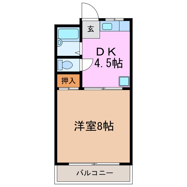 ドミール藤Ⅰの物件間取画像