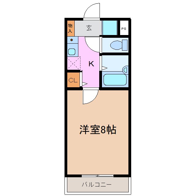 ベルコート三好Ⅰの物件間取画像