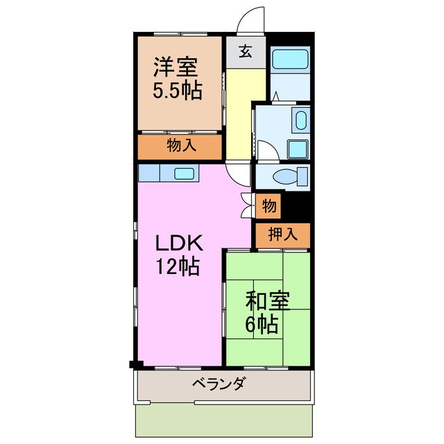 メリーメリーＢの物件間取画像