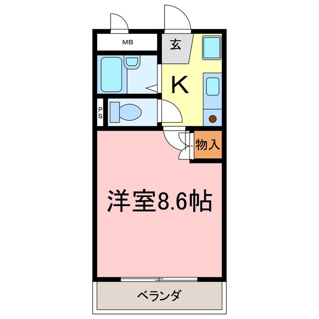 パークサイド篭山の物件間取画像