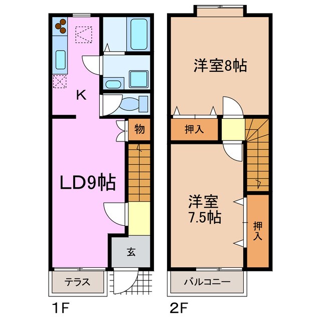 レヴァンテ赤池Ⅰの物件間取画像