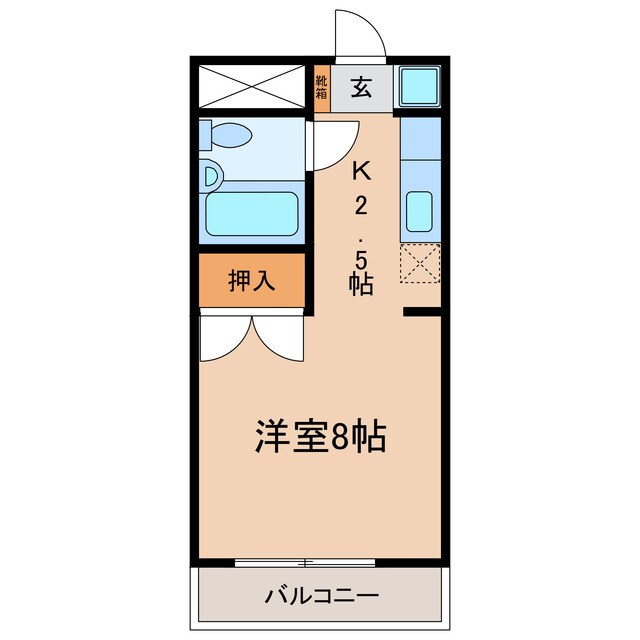 第二ビューハイツ兄山の物件間取画像