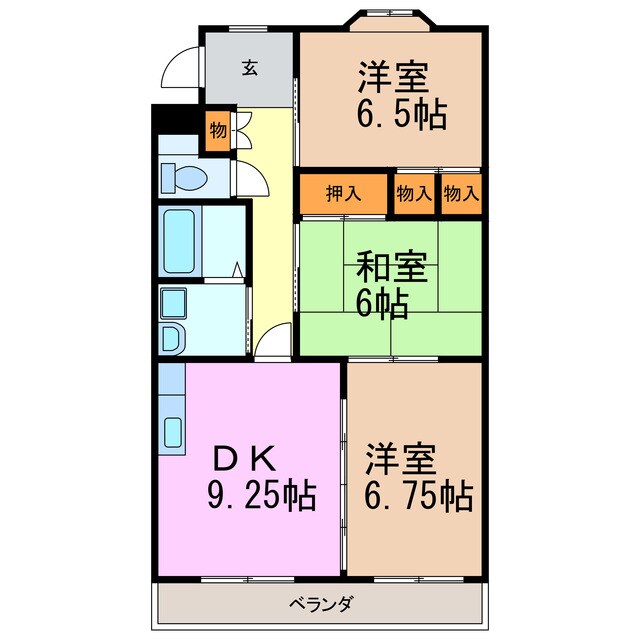 クレストステージ洋の物件間取画像