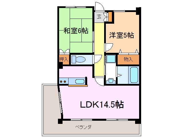 グランメール香久山の物件間取画像