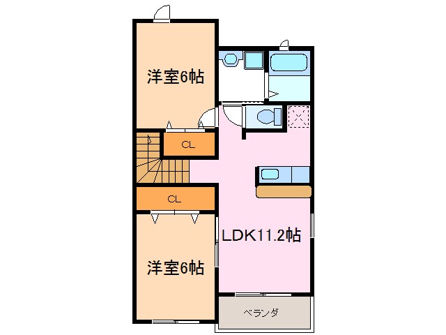 プラシード栄の物件間取画像