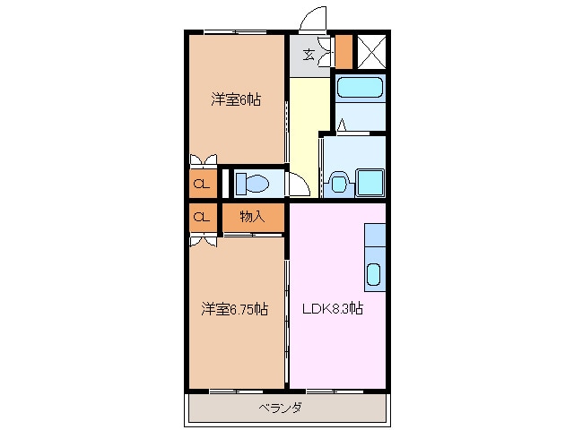 レザンヴェール鎌倉台の物件間取画像