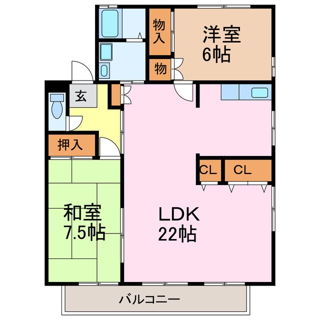 グレイス横吹の物件間取画像