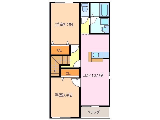 イーストパークＮの物件間取画像