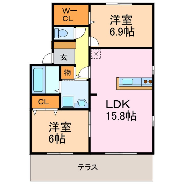 ロイヤルステージＣの物件間取画像