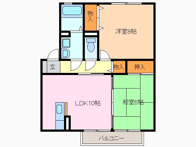 エクセル兵庫の物件間取画像