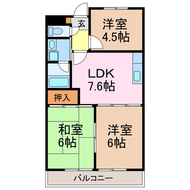 シャトーレ滝ノ水の物件間取画像