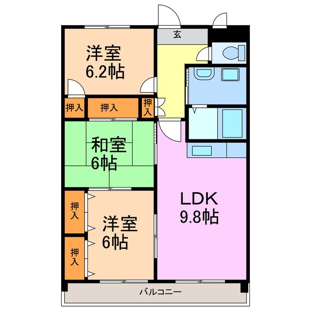 エスぺランサ左京山の物件間取画像