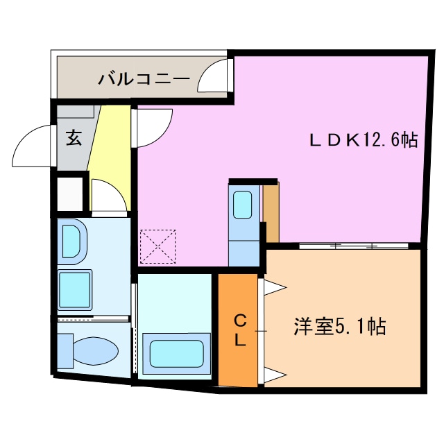 クリスタルテラスの物件間取画像