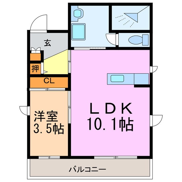 シャーメゾンエムズの物件間取画像