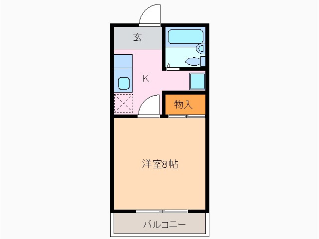 アビタシオン倉坂の物件間取画像