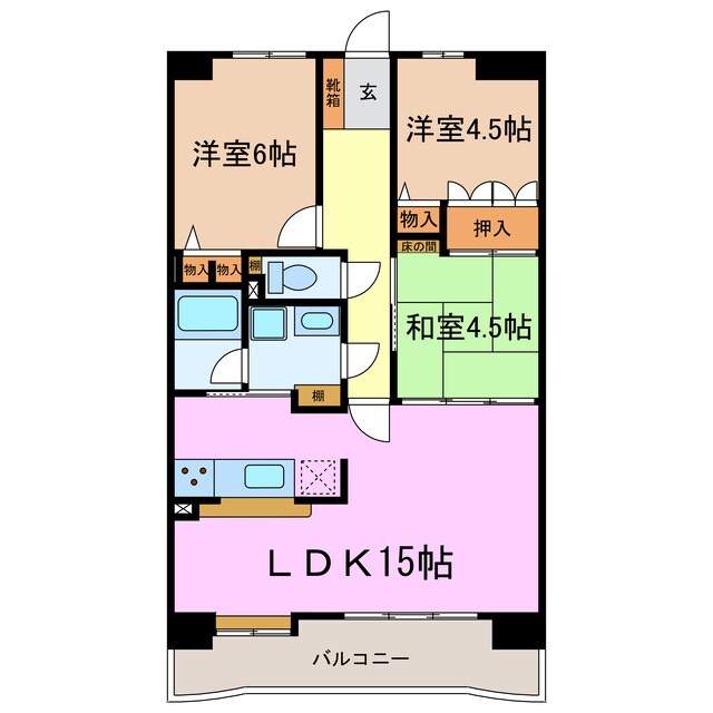 ダイアパレス日進の物件間取画像