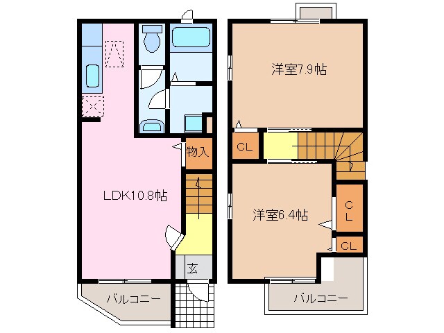 サニーハウスの物件間取画像