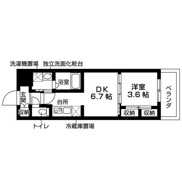 meLiV三好ケ丘の物件間取画像