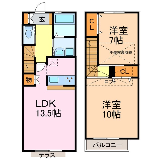 Belle Collne鳴子台の物件間取画像