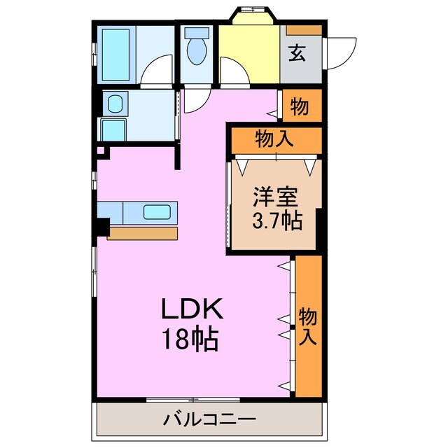 光陽マンションの物件間取画像