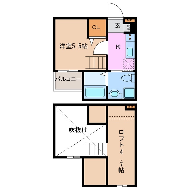 コンフォート鳴海の物件間取画像