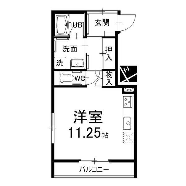 中舛竹田荘の物件間取画像