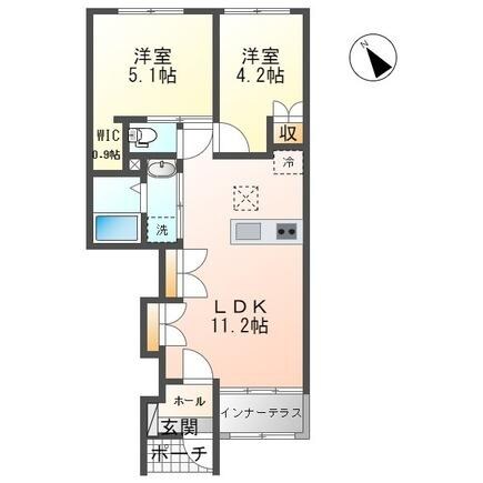 アスセイナスの物件間取画像