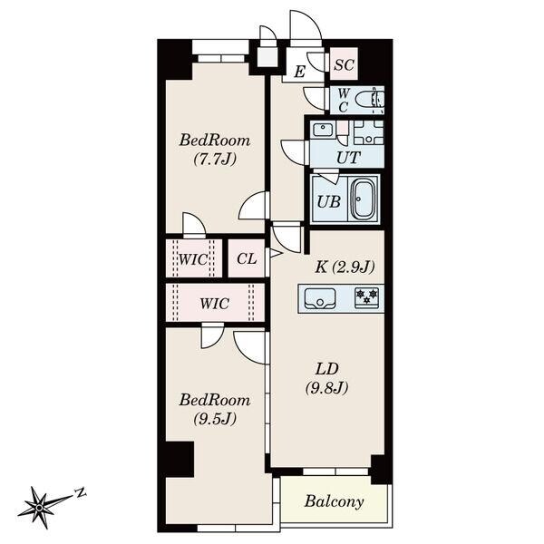 S-RESIDENCE神沢affordの物件間取画像