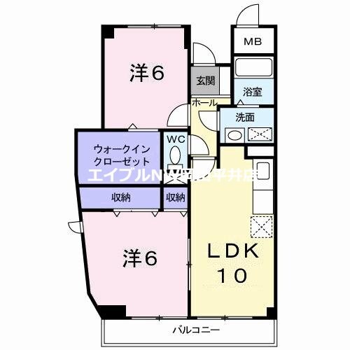 クレールコートの物件間取画像