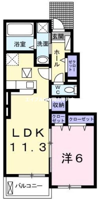 クレストハイムＡの物件間取画像