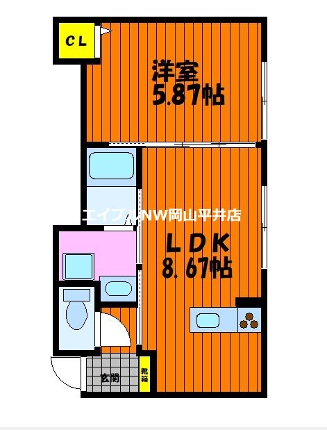 星と青空のクーレ～Kulle～の物件間取画像