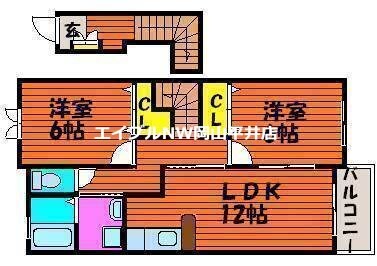 パークサイド湊の物件間取画像