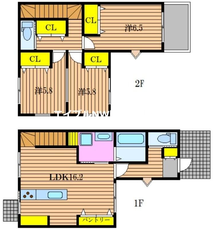 門田屋敷戸建ての物件間取画像