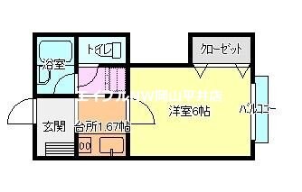 花ノ木コーポの物件間取画像