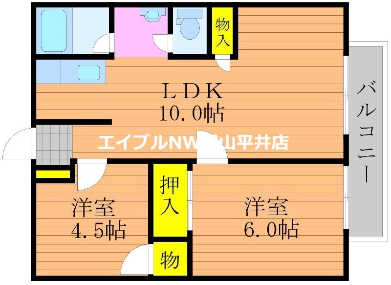 大清ハイツの物件間取画像