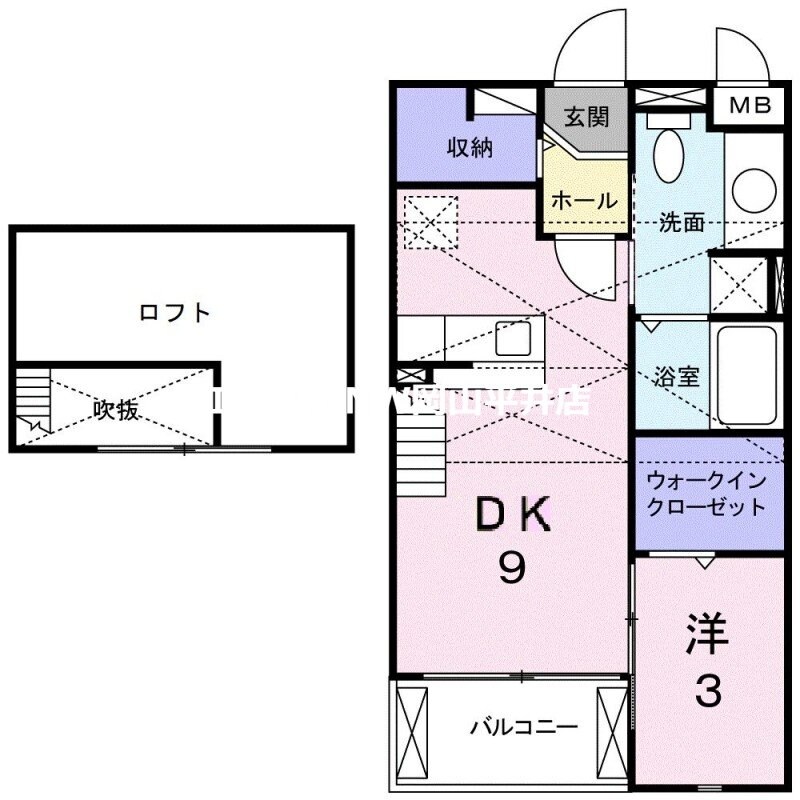 アラン　コートの物件間取画像