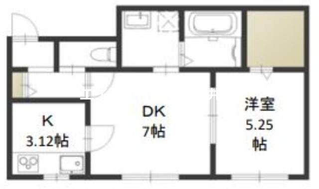 イーストヒルズの物件間取画像