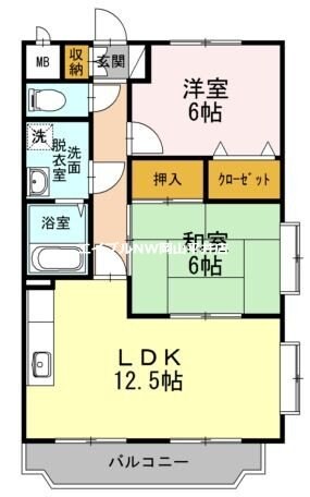 ピュアライフの物件間取画像