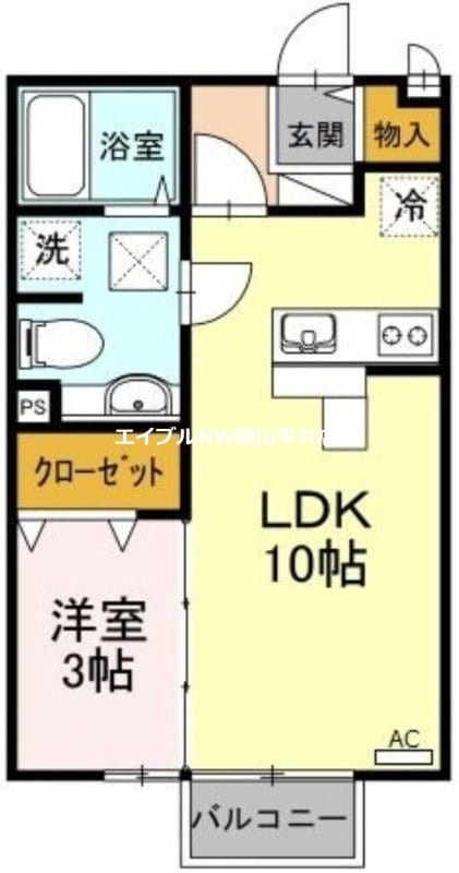 ステラ壱番館の物件間取画像