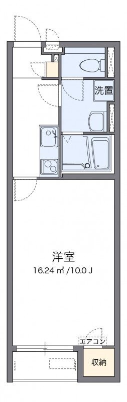 クレイノシャイン万倍の物件間取画像