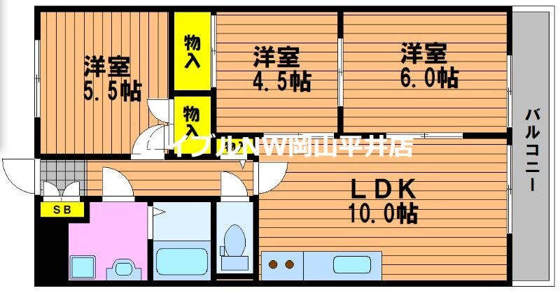 ネクスト倉田　東館の物件間取画像